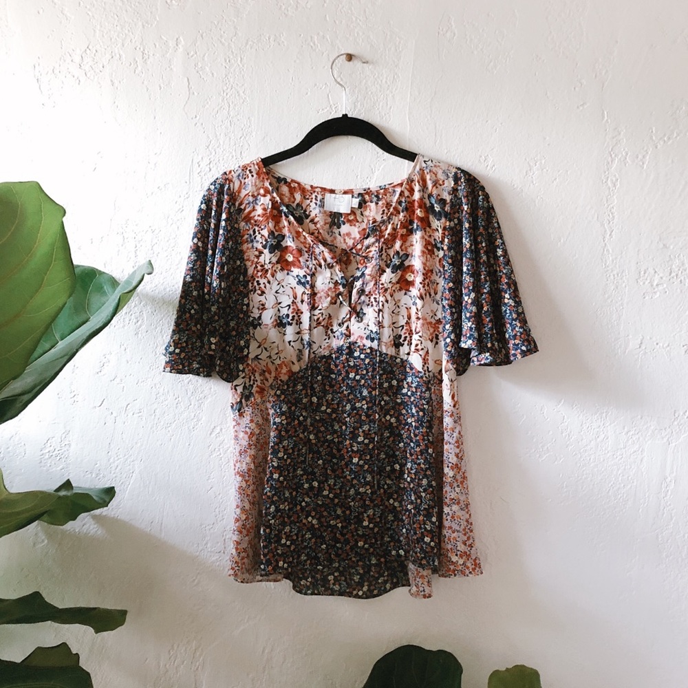 Floral Patch Blouse by HD •in Paris•